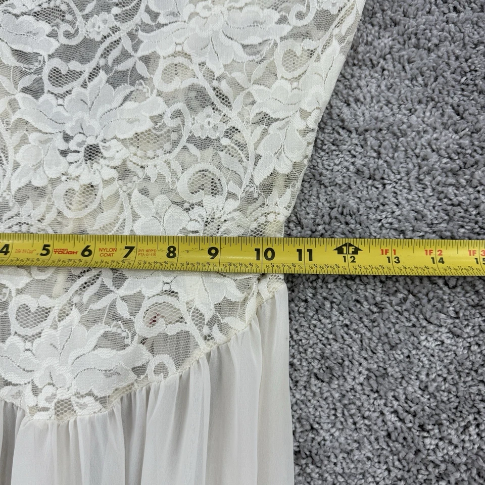 Vestido sin Mangas Y2K Victorias Secret De Colección Para Mujer S Crema Encaje Romántico Hada Novia Foto 4 de 4