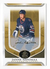 2020-21 UD SP Signature Edition Legends Janne Niinimaa Gold Scripts