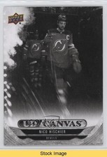 2024 Upper Deck Series 2 UD Canvas Black & White Nico Hischier #C159 READ 1b80