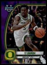 2024-25 Bowman Chrome University TJ Bamba #74 Purple Lava