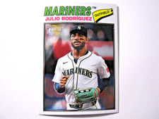 Julio Rodriguez 2026 Topps Heritage Chrome Parallel Card #240