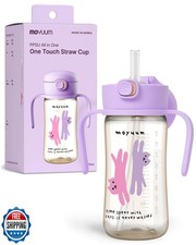 MOYUUM Leak Proof Sippy Cup with Handle Made in Korea, 100 BPA Free PPSU,