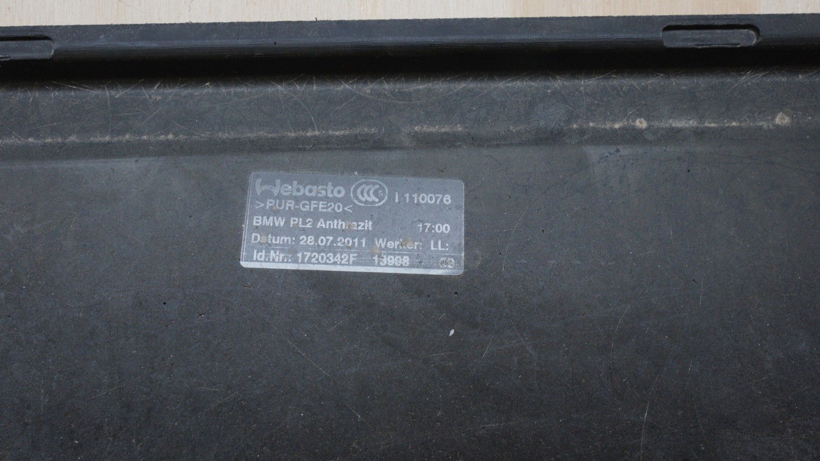 BMW 08-13 E90 E92 M3 Sliding Sunroof Sunshade Sun Shade Panel Cover CLEAN 