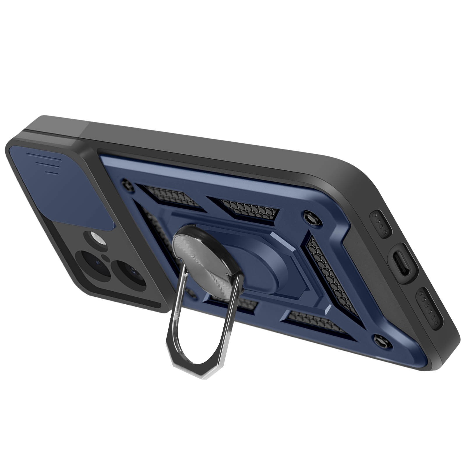 Coque iPhone 16 Plus anneau intégré protégeant l'objectif des rayures - 2