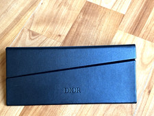 DIOR Authentic Case Sleek Black Eyewear Glasses with Card Thin Hardshell