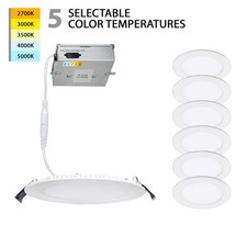 WAC Lotos 1Lt 4 LED 5-CCT Round Recessed Kit,...