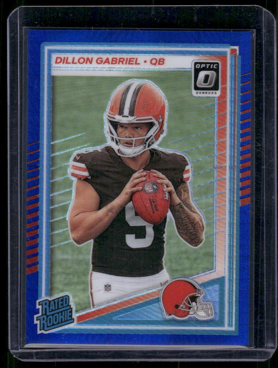 2025 Donruss Optic #263 Dillon Gabriel Blue Hyper