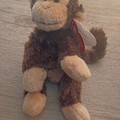Swinger 5in Retired Ty Beanie Babie Monkey Plastic Key Clip Charm Dangle 40676