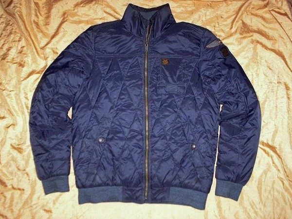Men PME Legend Bomber Jacket Navy Polyester L