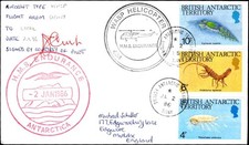1986 HMS Endurance Wasp Helicopter Antarctic Flight - Signed