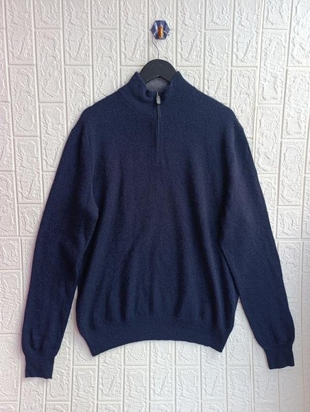 Men Black Brown 1826 Sweater Black Cashmere L