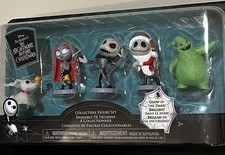 Disney Tim Burton Nightmare Before Christmas Glow in Dark Mini Figure 5 PC Set