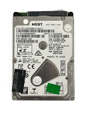 HGST 2.5'' 500GB SATA HDD HARD DRIVE HTS725050A7E630 0J48115 7200RPM