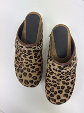 Sanita Clogs Im Leoprint Gr. 38 Damen Schuhe ...