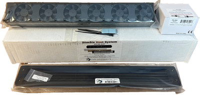 Cool Components VS-S6-EXT, SlimSix Vent Syst.-6 Fan Complete Kit/Black Vent-New