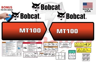 fits Bobcat MT100 Mini Skid Steer Decal Kit   8-Year 3M Vinyl   Laminated