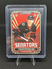 2025-26 O-Pee-Chee black border fabian zetterlund #224 /100