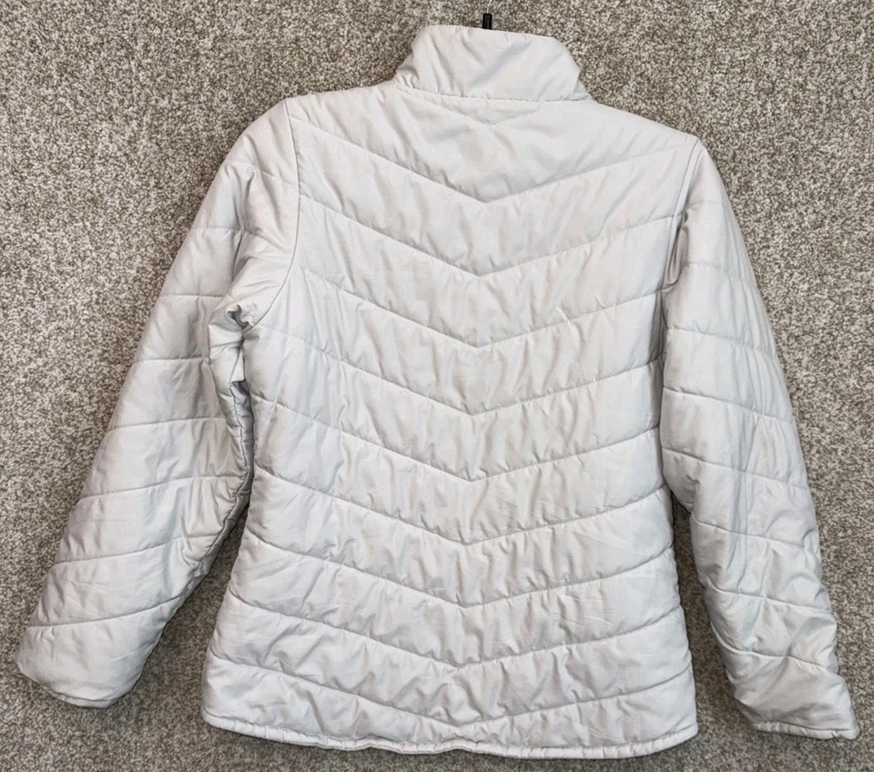 Jaqueta Patagonia Feminina Tamanho XL 14 Lã Branca Isolada Zíper Completo Casaco - Imagem 3 de 4