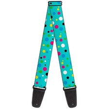 Guitar Strap - Dots Seafoam Green/Multi Pastel ACC NEW
