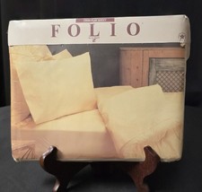 VTG Westpoint Pepperell Folio Twin Flat Sheet Cream 160 TC NOS USA