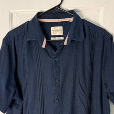 Scotch Soda Men's Button Down Navy Blue Size Large Excellent Condition