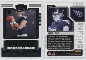 2023 Panini Contenders Draft Class Green /75 Will Levis #25 Rookie RC