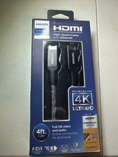 Philips Audio Video Premium Certified HDMI High Speed Cable Ethernet . Open Box