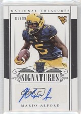 2015 National Treasures College Rookie Signatures 81/99 Mario Alford Auto 3hd