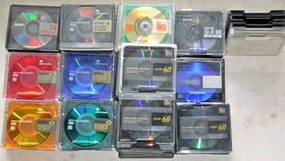 46 MiniDisc / 10 x MD 80 20 x MD 74 16 x MD 60 Ungelöscht Gebraucht