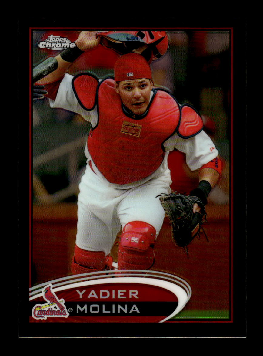 2012 Topps Chrome Yadier Molina #97 Black Refractor /100