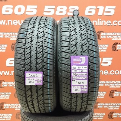 2x 265 60 R18 110H Bridgestone Dueler H/P M+S 8.2/8.2 MM Ref. 14454