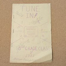 1951 Fair Plain School 8th Grade Play Program - "TUNE IN" Radio Station Theme