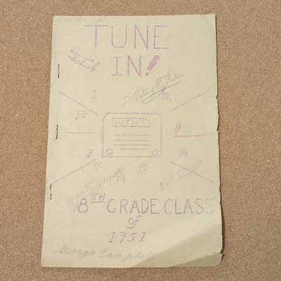1951 Fair Plain School 8th Grade Play Program - ''TUNE IN'' Radio Station Theme