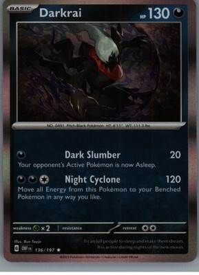 Miscellaneous Cards & Products #136/197 Darkrai (Cosmos Holo)
