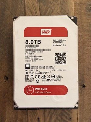 8TB Western Digital Red SATA NAS Hard Drive WD80EFZX-68UW8N0 PN