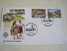 Spanish Andorra 1981 Europa, dance/festival on FD cover....7-5