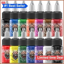 Tattoo Ink Set 1/2 oz 15ml 14 Colors Pigment Kit Professional Tattoo Supply