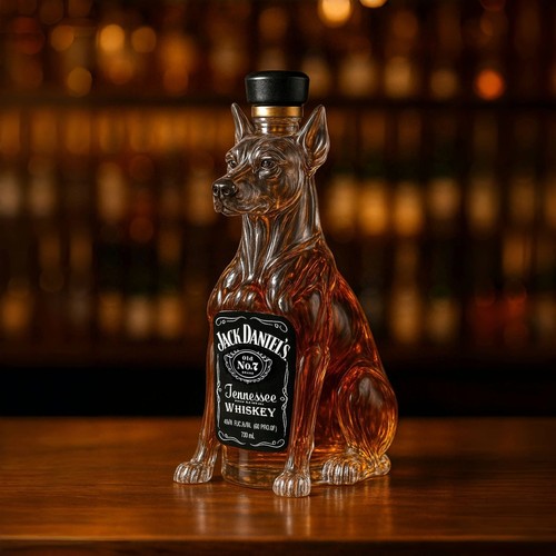 Whimsical Puppy Borosilicate Glass Wine Decanter | Fun Home Bar Accessory - Picture 17 of 18