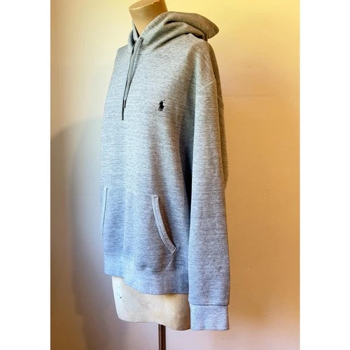 Polo Ralph Lauren Gray| Heather Hoodie | Vintage Style Pullover Sweatshirt| Men image 7