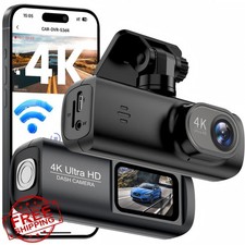 4K Dash Cam for Cars Ultra HD 1.47" IPS Wi-Fi 24H Parking Mode