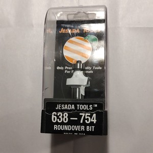 Jesada Tools Roundover Carbide Tipped Router Bit 2 Flutes 638-754
