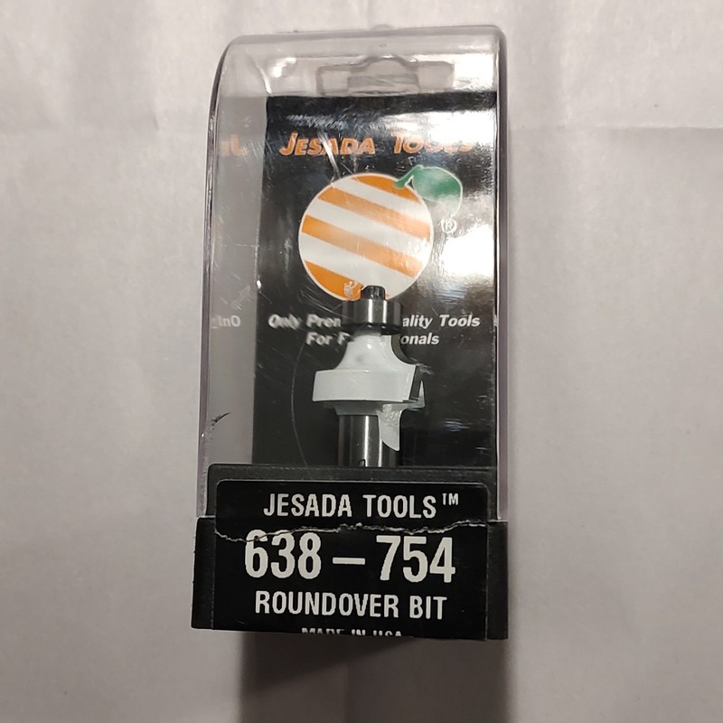 Jesada Tools Roundover Carbide Tipped Router Bit 2 Flutes 638-754