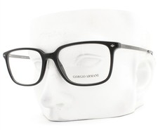 Giorgio Armani Eyeglasses Glasses AR 7183 5001 Black Dark Silver 55mm with Pouch