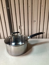 Jamie Oliver TEFAL Stainless Steel Induction Saucepan + Glass Lid Handle - 2.9L