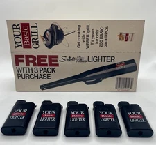 BASIC Lighters 5 and 1 Scripto Grill Promotional “YOUR BASIC LIGHTER”