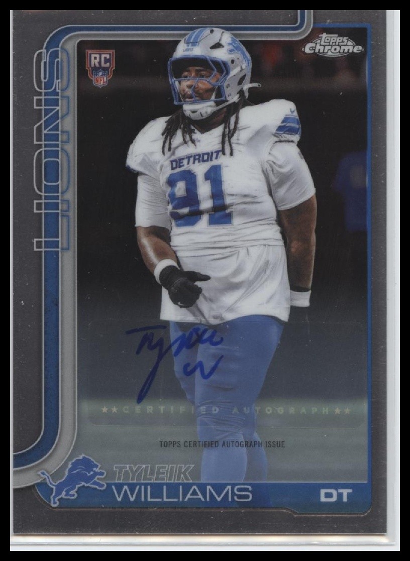 2025 Topps Chrome #RA-TW Tyleik Williams Chrome Rookie Autographs