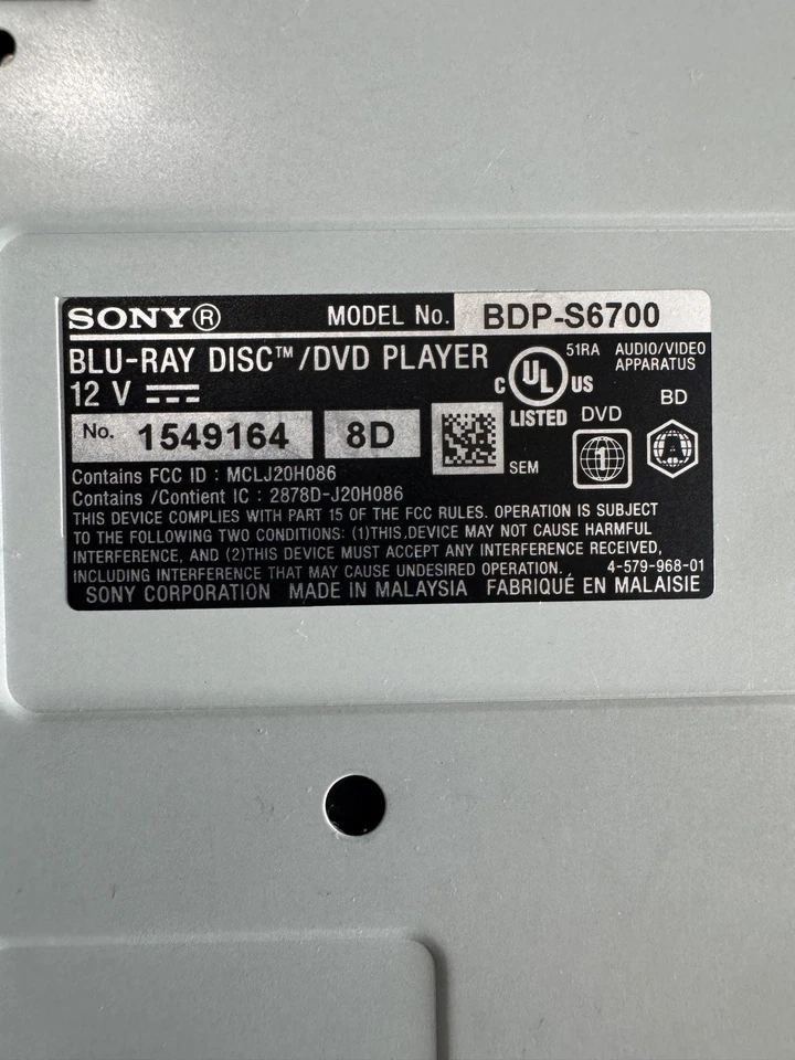 Sony BDP-S6700 4K Upscaling Blu-Ray Player with   No Cord 2 remote 3 disks - Image 4 of 4