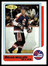 1986-87 O-Pee-Chee Brian Mullen Winnipeg Jets #38