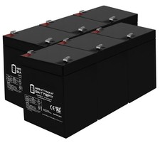 Mighty Max 12V 5AH Battery for Razor E100 E125 E150 E175 Scooter - 6 Pack