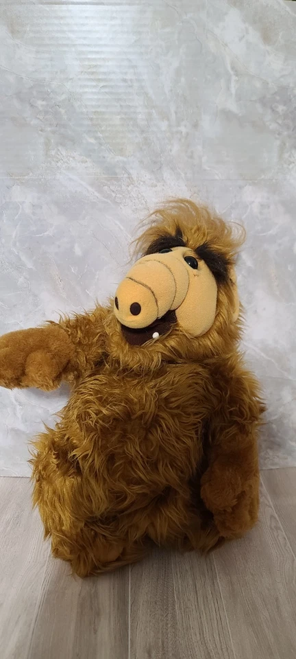 Muñeco de peluche vintage Wisecracking Alf the Outspoken Talking Alien 1987 Coleco 18" Foto 2 de 4